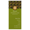 Halloween Paisley Skull Menu Card rack cards