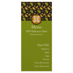 Halloween Paisley Skull Menu Card rack cards