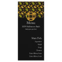 Halloween Paisley Spider Menu Card rack cards