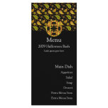 Halloween Paisley Spider Menu Card rack cards