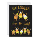 Halloween Party Candy Corn  Invitation