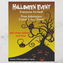 Halloween Party Custom Flyer