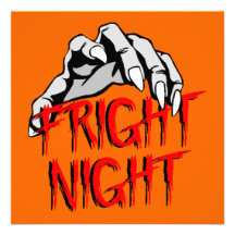 Halloween Party Fright Night Hand Reach Invitation