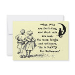 Halloween Party Invitation JOLs Black Cat Moon