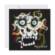 Halloween Party Invitation Skull