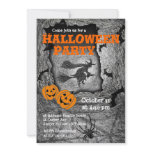 Halloween Party Invitation Witch Spider