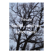 Halloween Party Invite/Vampire Tree
