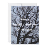 Halloween Party Invite/Vampire Tree invitations