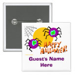 Halloween Party Nametag Buttons
