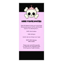 Halloween Pirate Princess Invitation