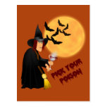 Halloween Poison Recipe Card Postcard