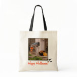 'Halloween Porch' Budget Canvas Tote Canvas Bag