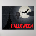 Halloween Poster with Spider posters
