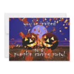 Halloween Pumpkin Carving Party invitations