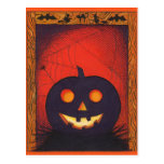 Halloween Pumpkin Collage Postcard