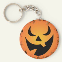 Halloween Pumpkin Face Key Chain keychains