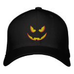 Halloween Pumpkin Grin - Booo! embroidered hats