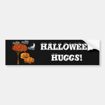 HALLOWEEN PUMPKIN HEADS BUMPER STICKERS