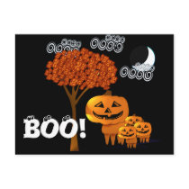 HALLOWEEN PUMPKIN HEADS POSTCARDS