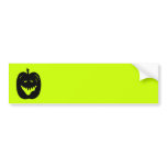 Halloween Pumpkin Silhouette. Black. Custom bumper stickers