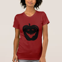 Halloween Pumpkin Silhouette. Black. T-shirt