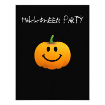 Halloween Pumpkin Smiley face Invitation