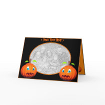 Halloween Pumpkin Stares (photo frame) Card
