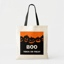 Halloween Pumpkin Trick or Treat Candy Bag