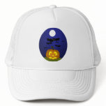 Halloween Pumpkin with Bats Hat 