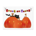 Halloween Pumpkins/Black Cat postcards