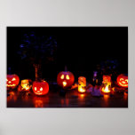 Halloween pumpkins poster