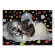 Halloween Rattie - card