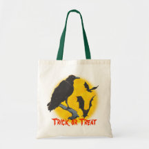 Halloween Raven and Bats  Bag