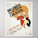 Halloween Roller Skating 1936 WPA posters