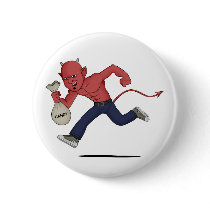 Halloween satan button