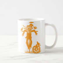 Halloween Scarecrow Silhouette Classic Mug