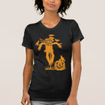 Halloween Scarecrow Silhouette T Shirt