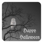Halloween Scary Owl in a Tree Sticker