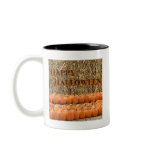 halloween scenery pumpkin two tone mug