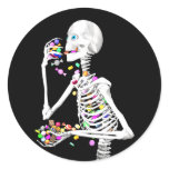 Halloween Skeleton Treats stickers