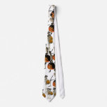 Halloween Skeletons Pumpkins Tie