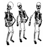 Halloween skeletons t-shirts