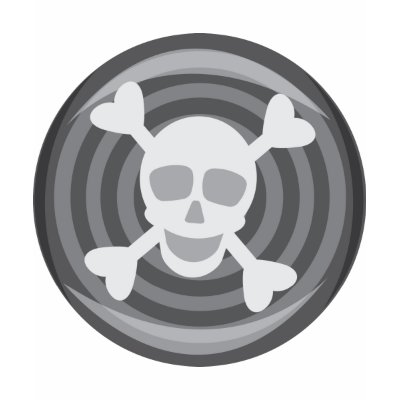 Halloween Skull and Bones Tee Shirt