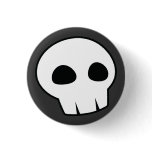 Halloween Skull Button