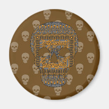 Halloween Skull Magnet