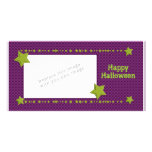 Halloween Skulls and Stars Photo Greeting Card
