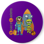 Halloween Space Cadets buttons
