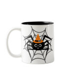 Halloween Spider in Web Tshirts and Gifts mugs