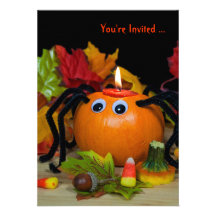 Halloween Spider party Invite