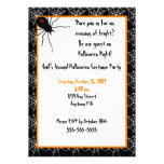 Halloween Spiders Invitation